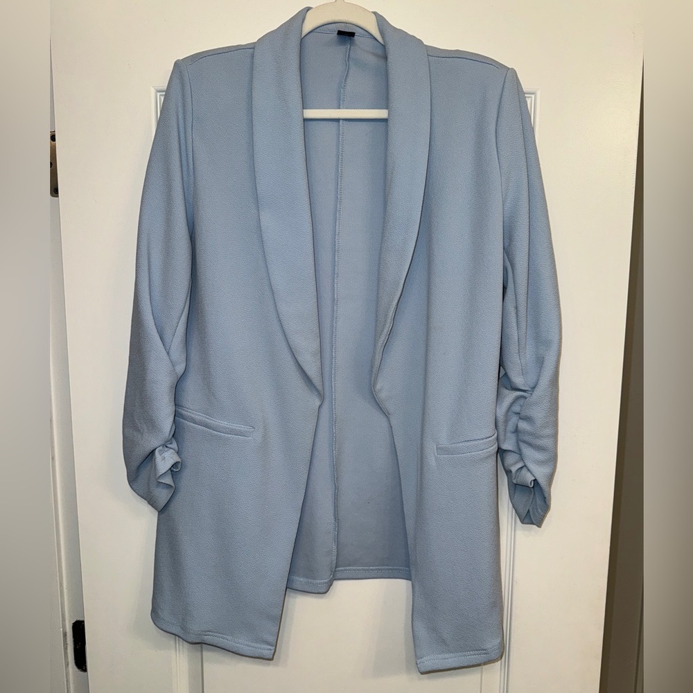 Baby Blue Flowy Blazer Size Large